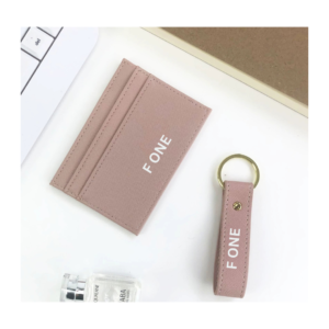 PU LEATHER CARD CASE + KEYCHAIN