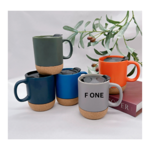 CERAMIC MUG with CORK BOTTOM